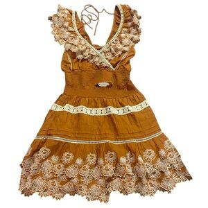 Anthro Embroidered Lace Ruffle Trim Eyelet 2 Piece Set NEW Sz M 100% Cotton